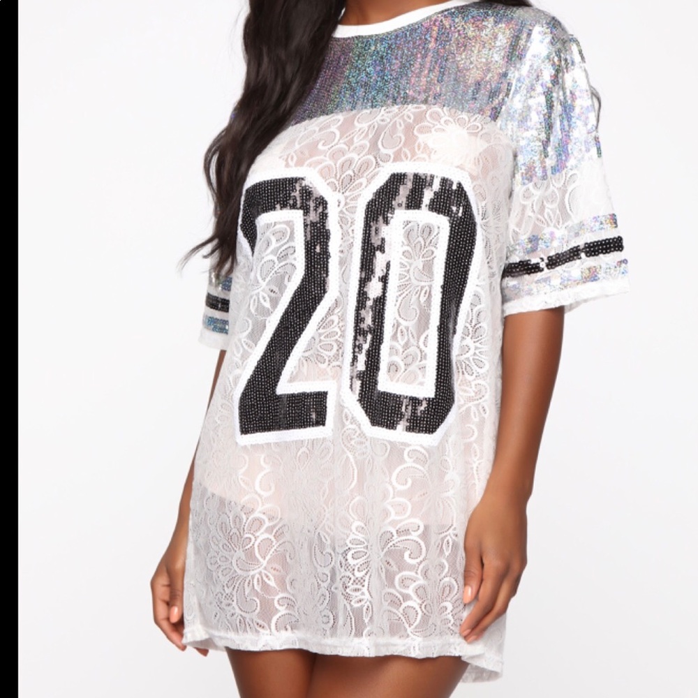 Sequin Tunic - Ivory
